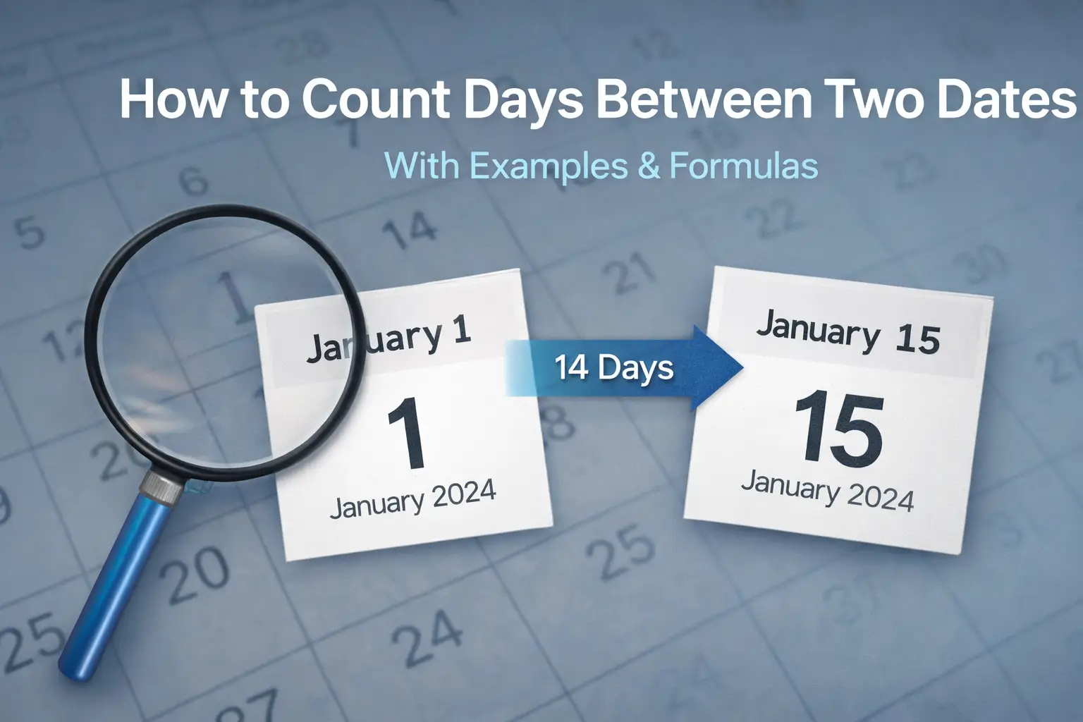 How to Count Days Between Two Dates